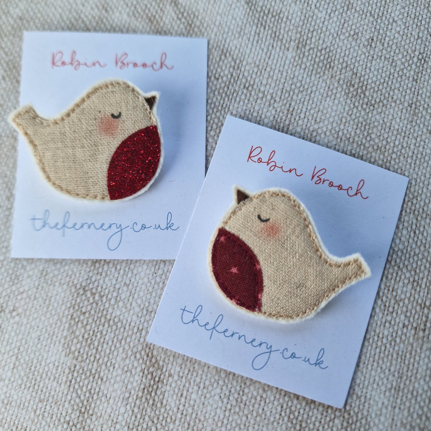 Rosy-cheeked Robin brooch