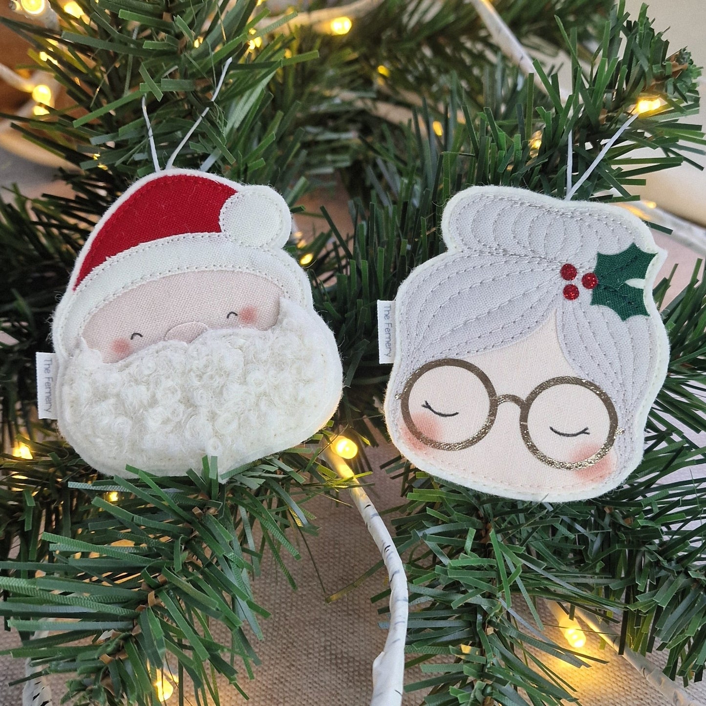 Mr & Mrs Claus Decoration Pair
