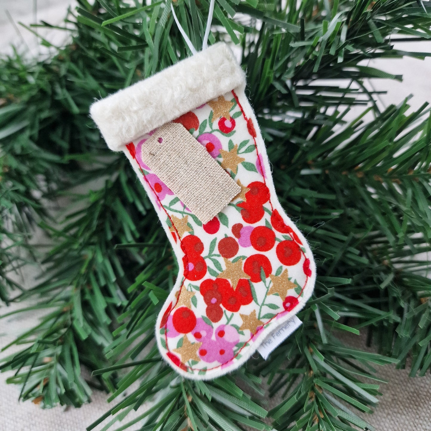 Liberty Personalised Stocking Decoration