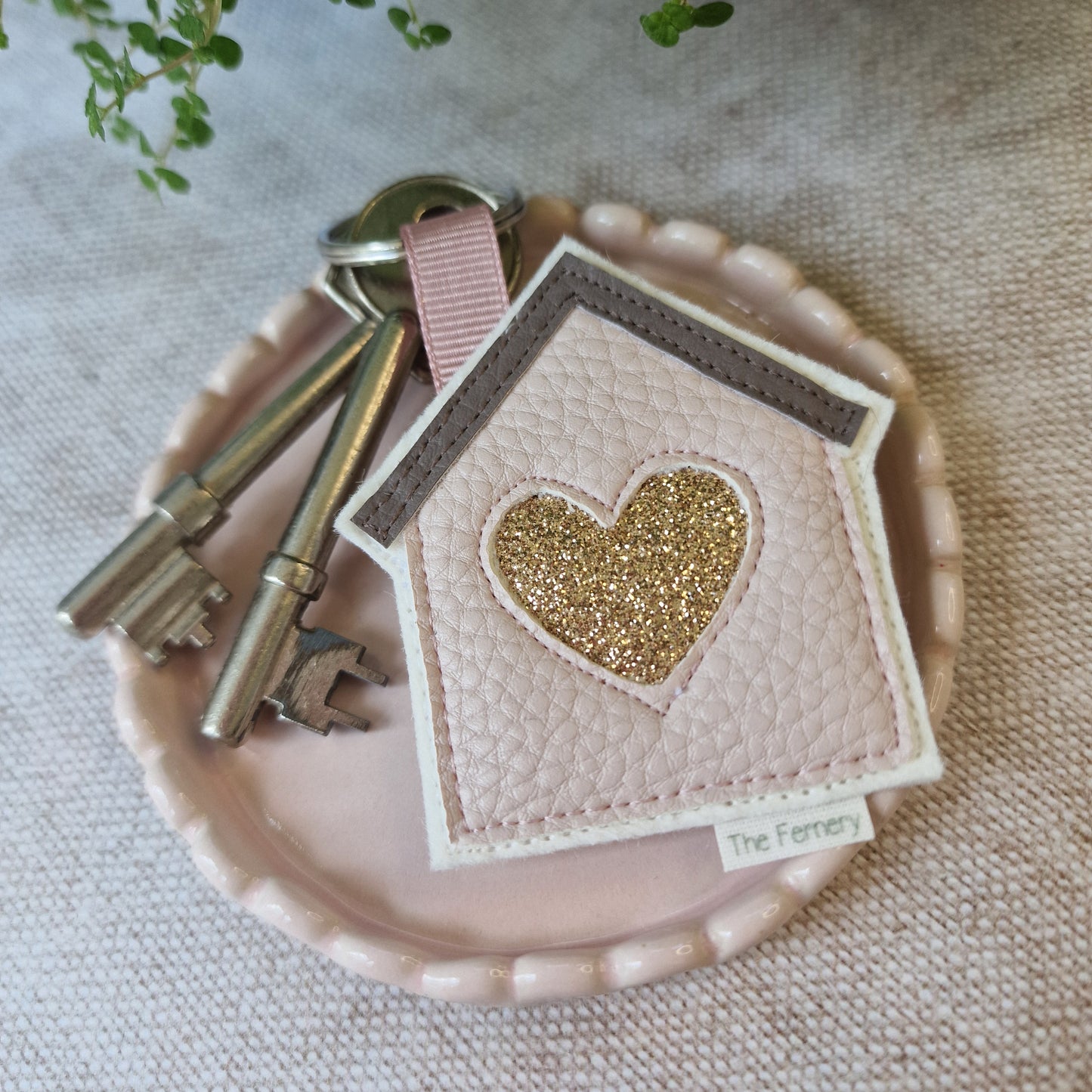 House Bag Charm - leatherette
