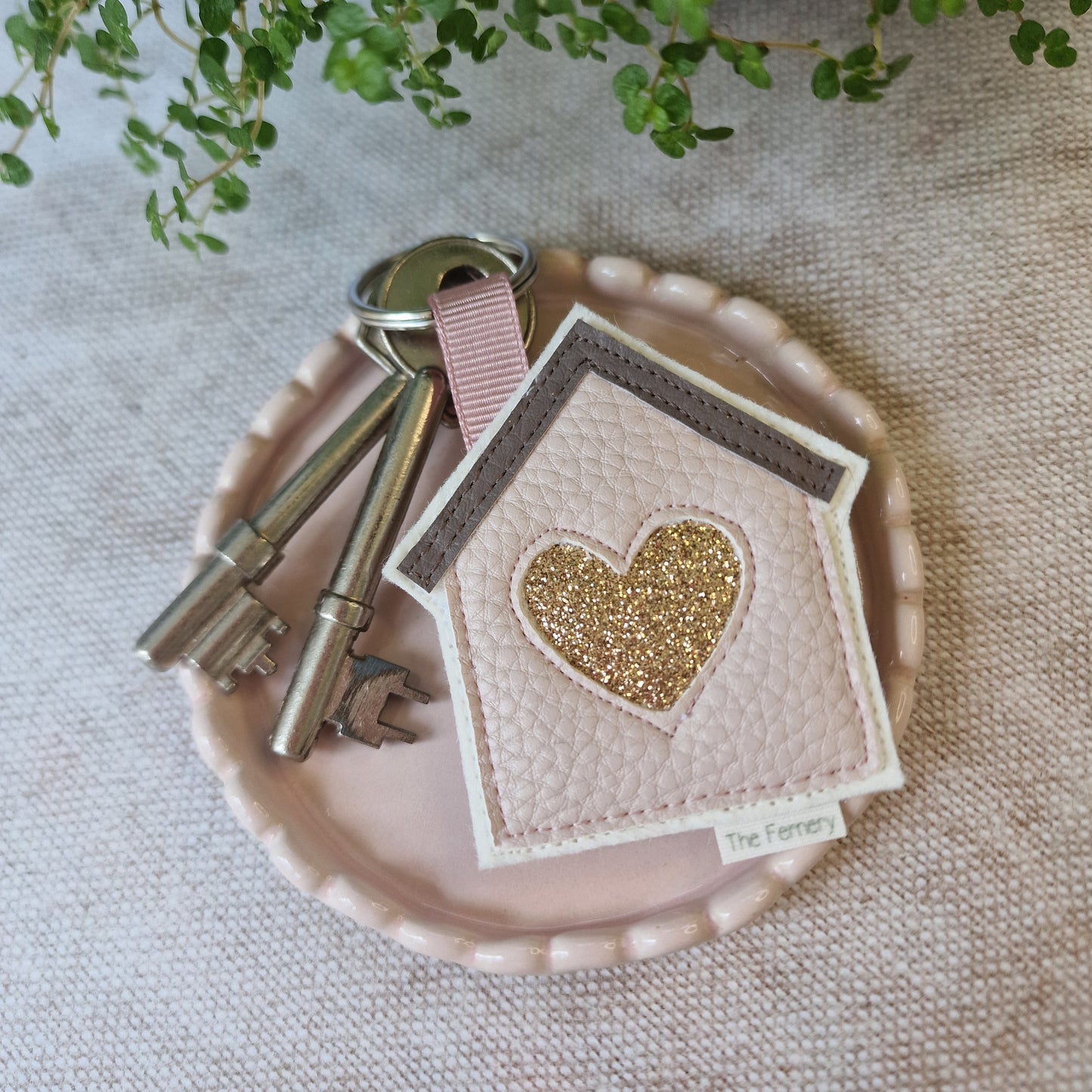 House Bag Charm - leatherette