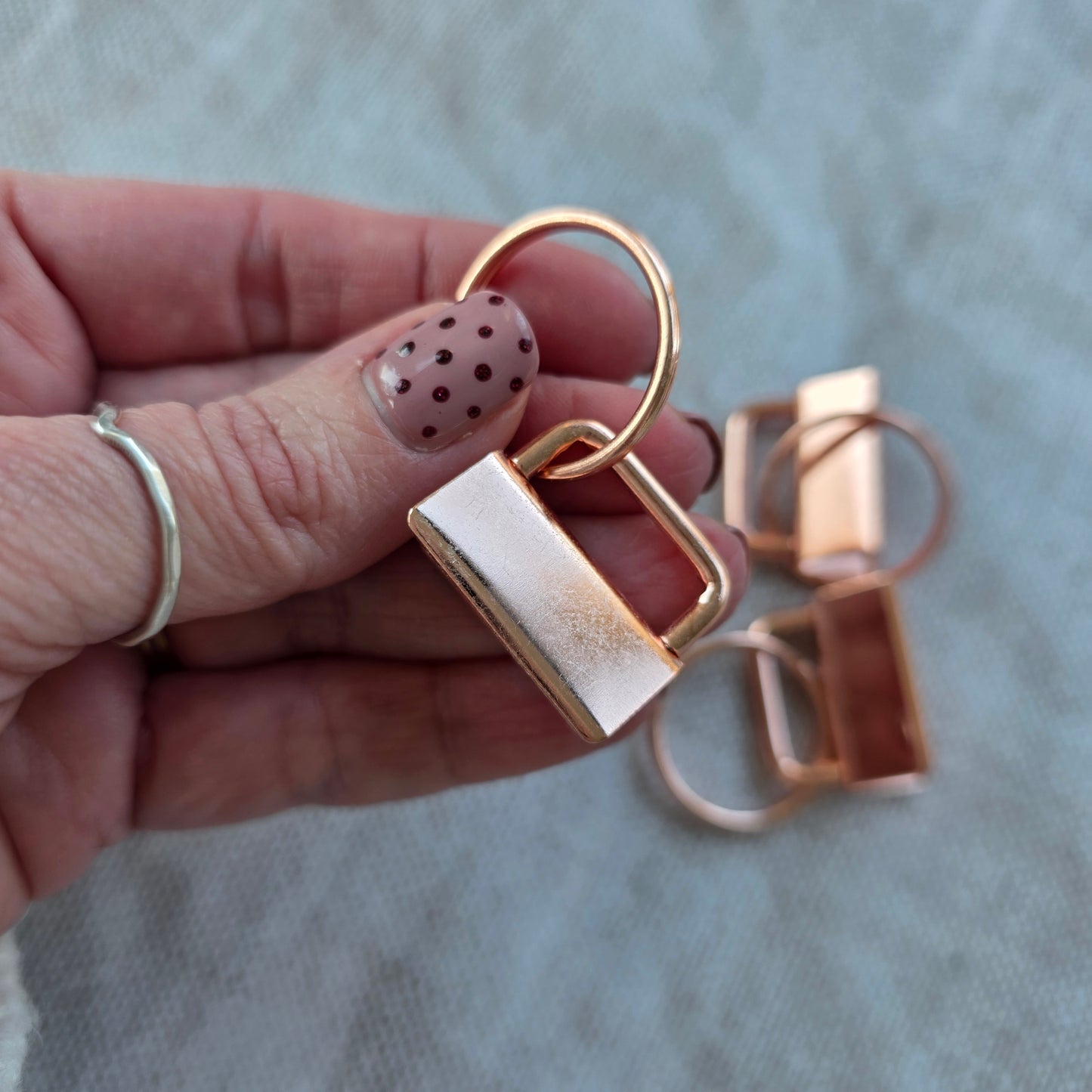 Keyfob Hardware - rose gold