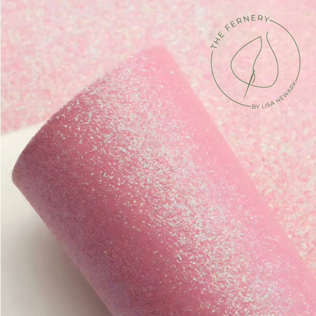 Glitter Fabric - Twinkle Pink