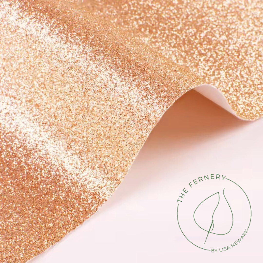 Glitter Fabric - Copper