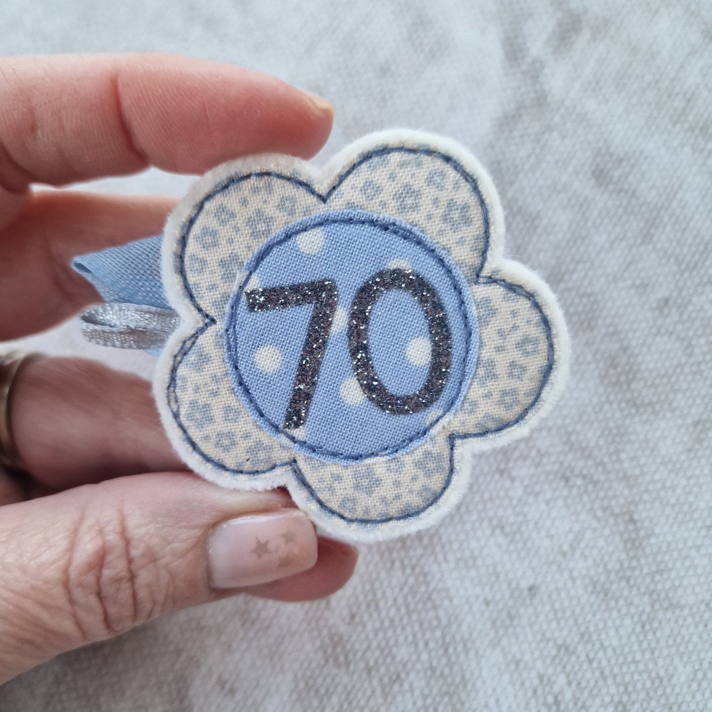 Flower Birthday Badge