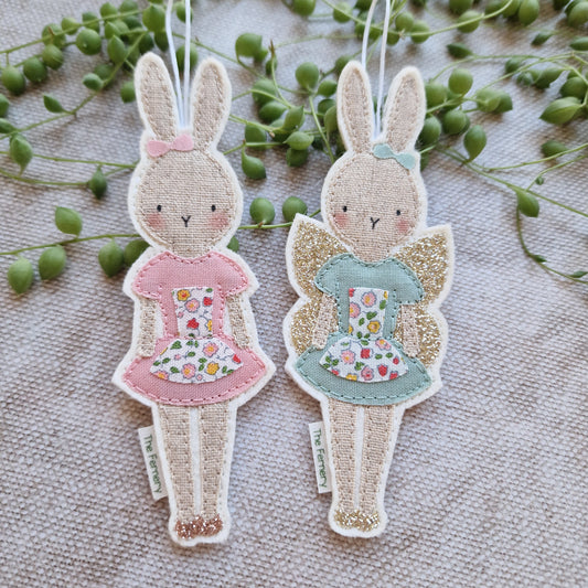 Spring Bunnies in dresses