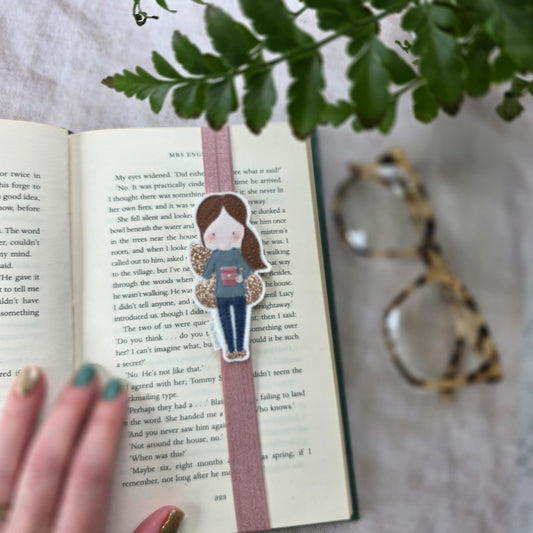 Coffee Lover Fairy Bookband SAMPLE, pink cup