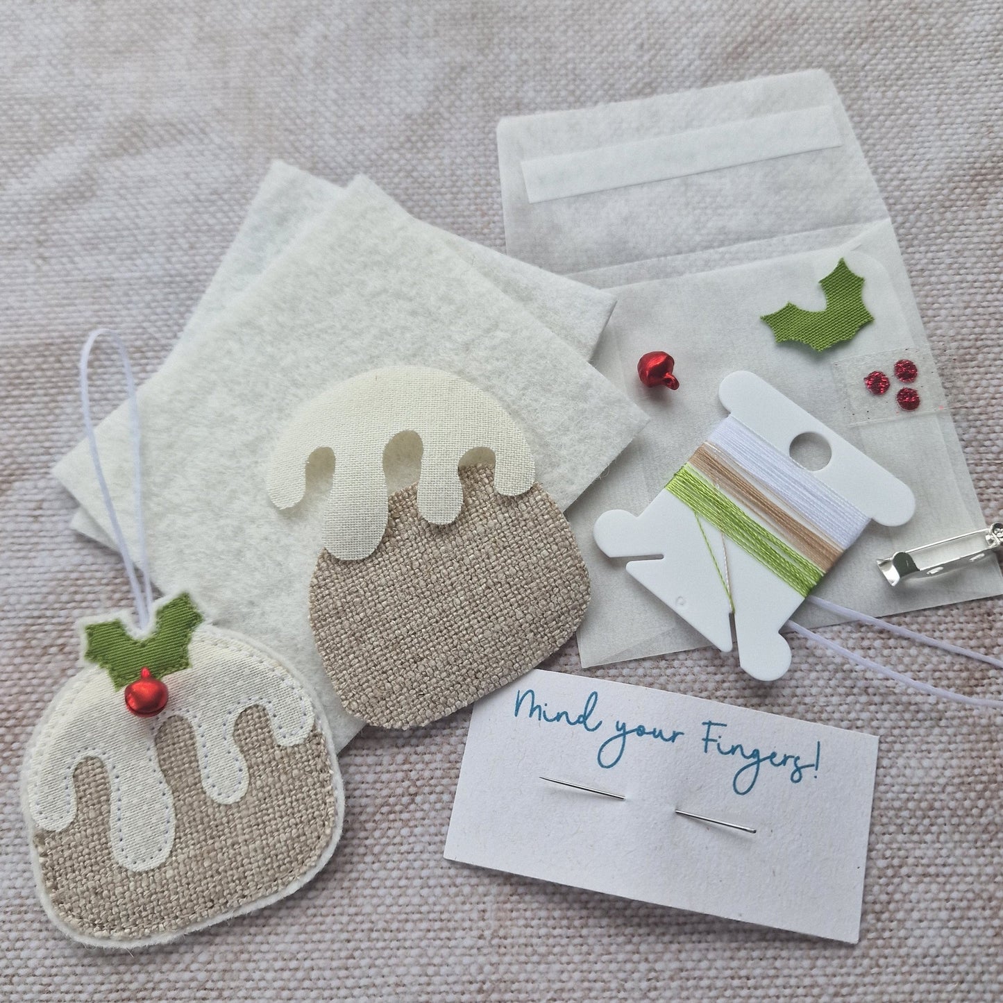 Make Your Own Figgy Pudding Hand Sewing Kit