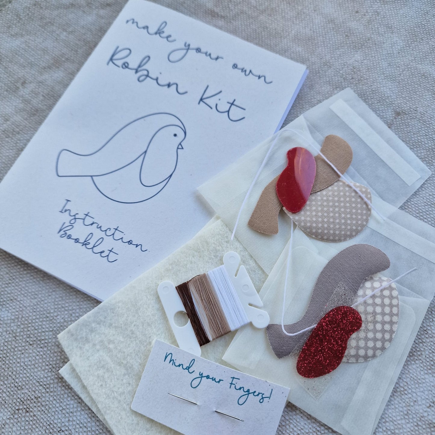 Make Your Own Pair Of Robins - Hand Sewing Kit