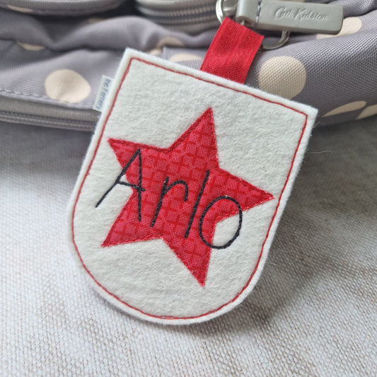 Personalised Star Bag Tag