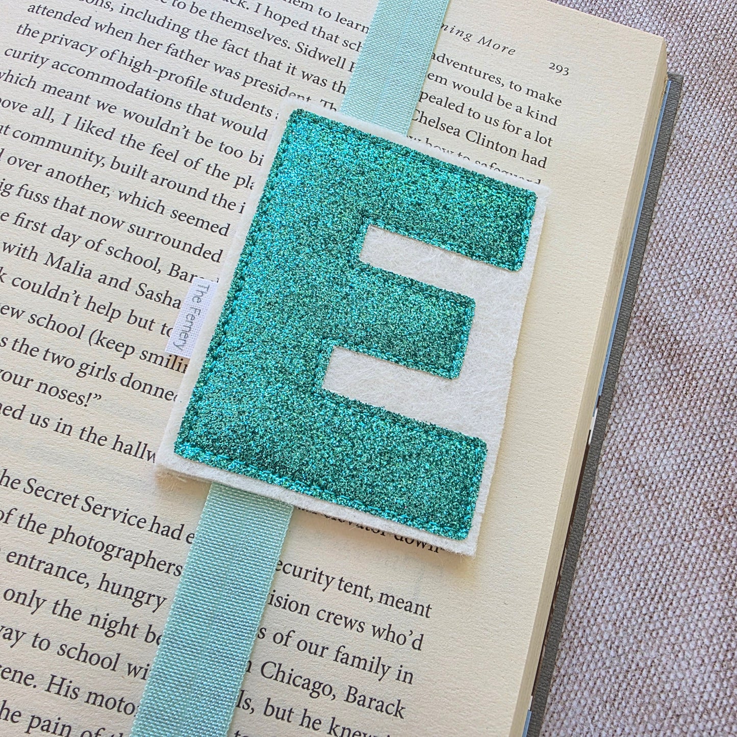 Glitter Initial Bookband