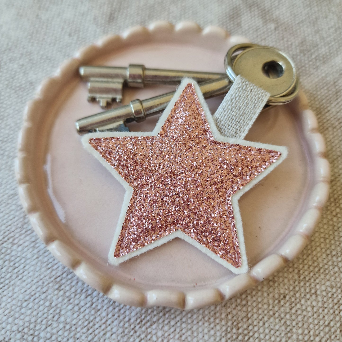 Sparkly Star Keyrings