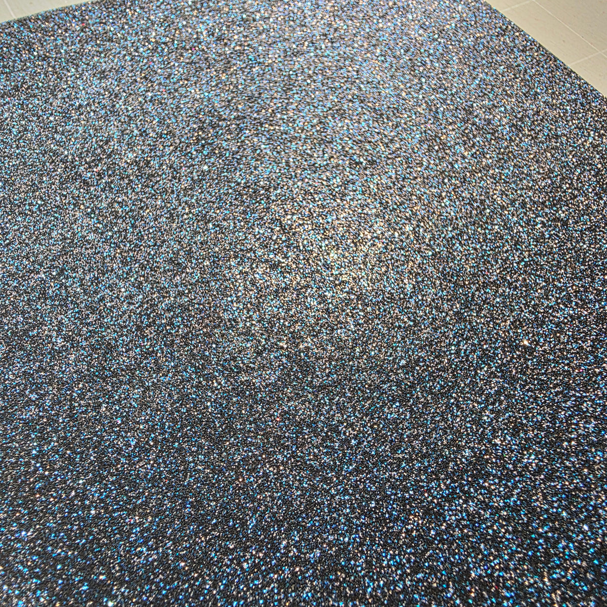 Navy / Black Fine Glitter Fabric DESTASH (11)