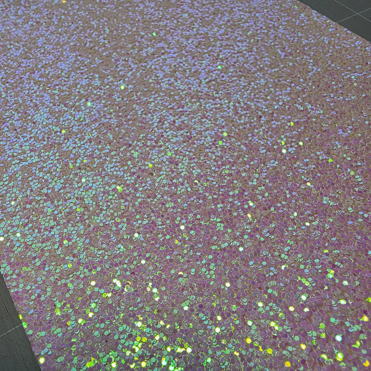 Baby Pink Chunky Glitter Fabric DESTASH (5)