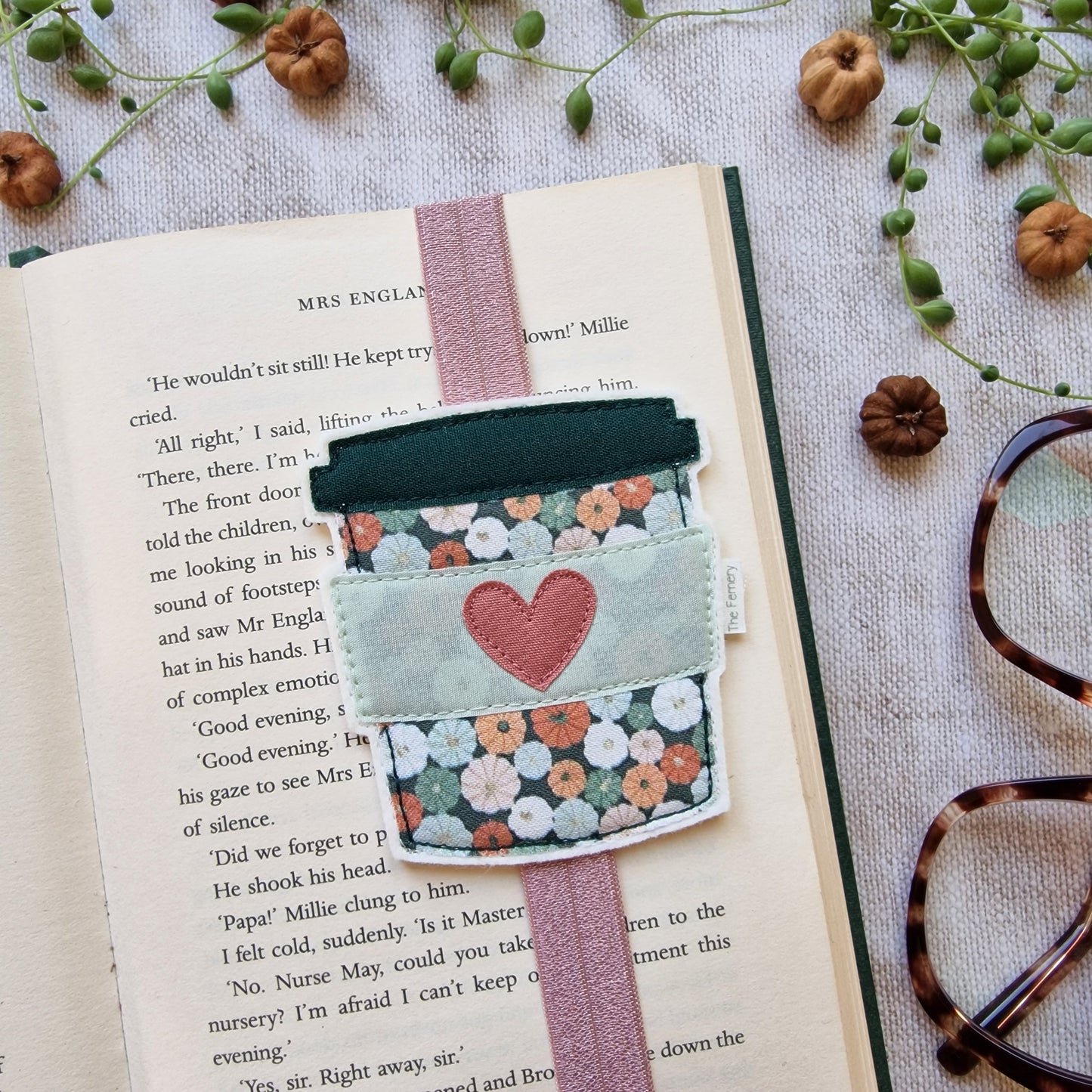 Pumpkin Spice Latte Coffee Cup Bookband