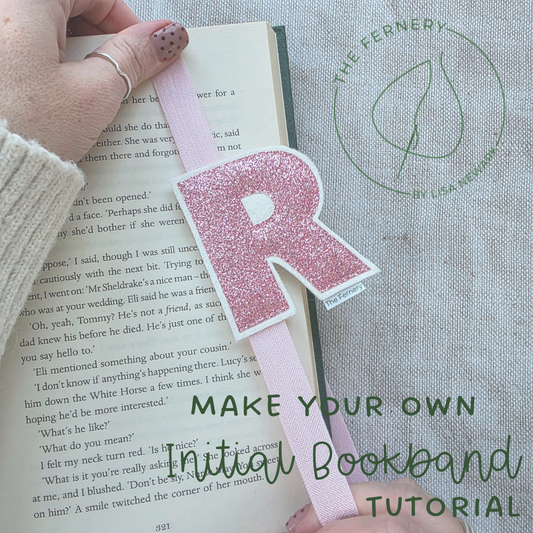 Make your own Initial Bookband - digital download