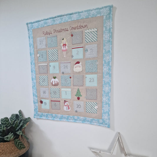 Christmas Countdown Calendar - Hanging Rod