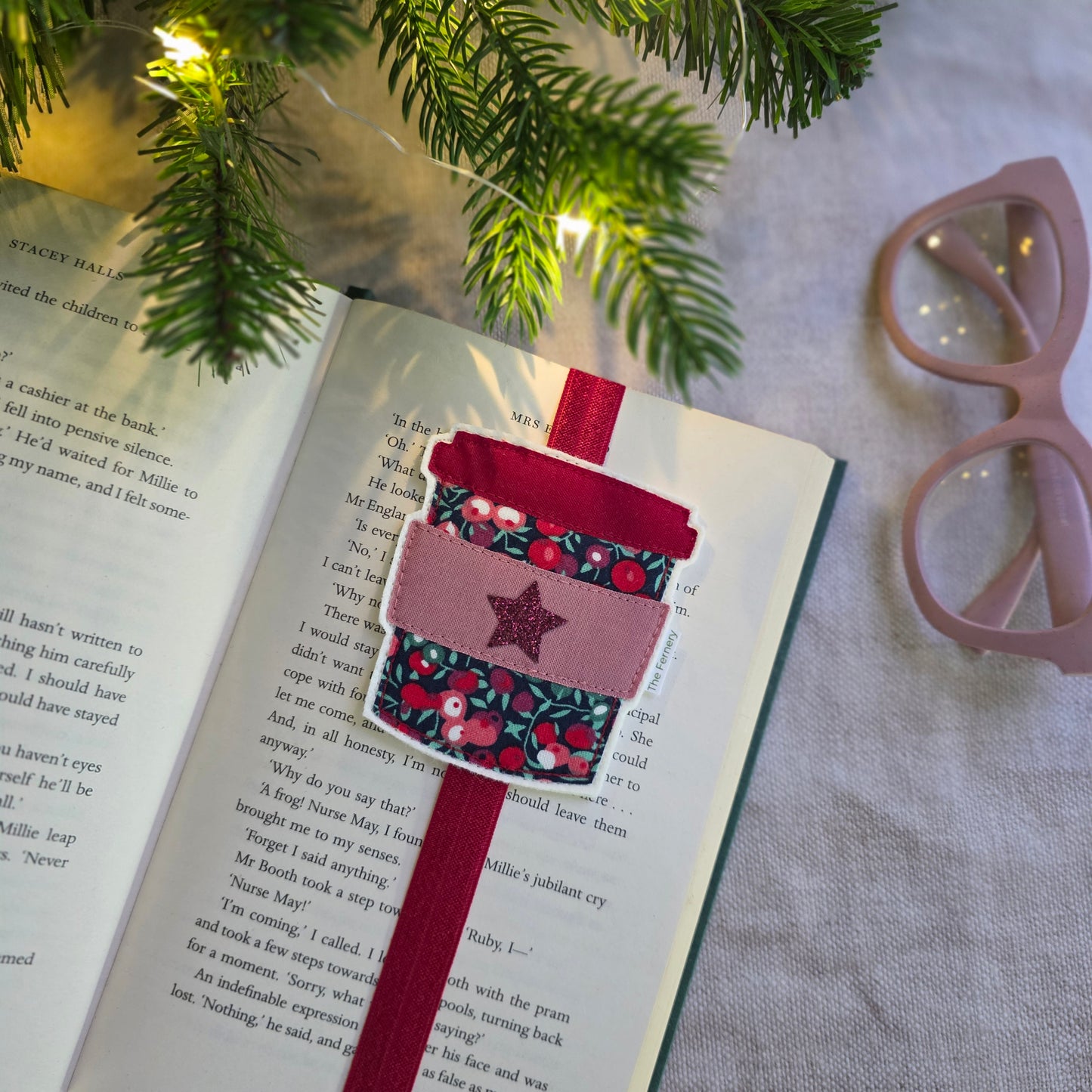 Festive Liberty Print Coffee Cup Bookband