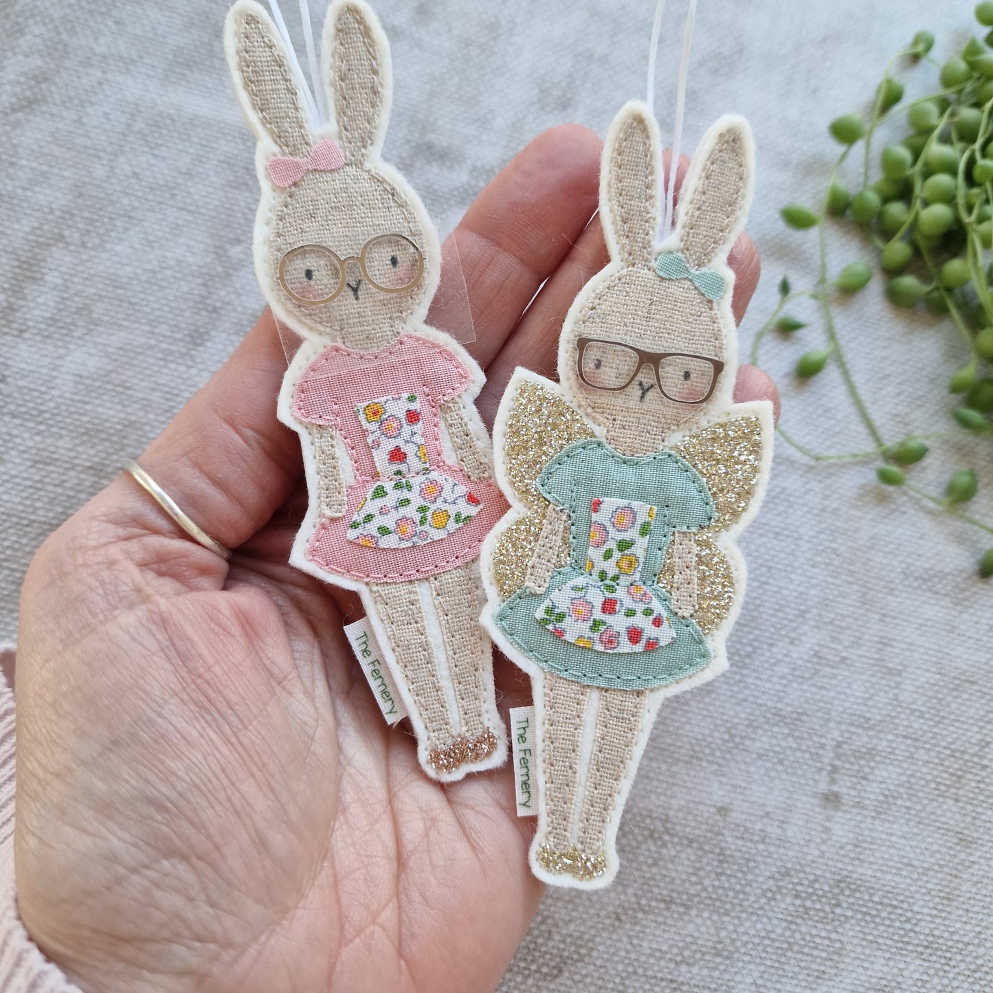 Spring Bunnies in dresses