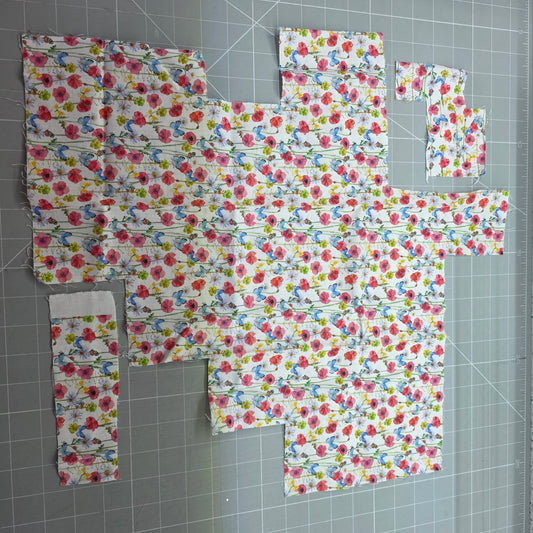 poppy fabric remnant