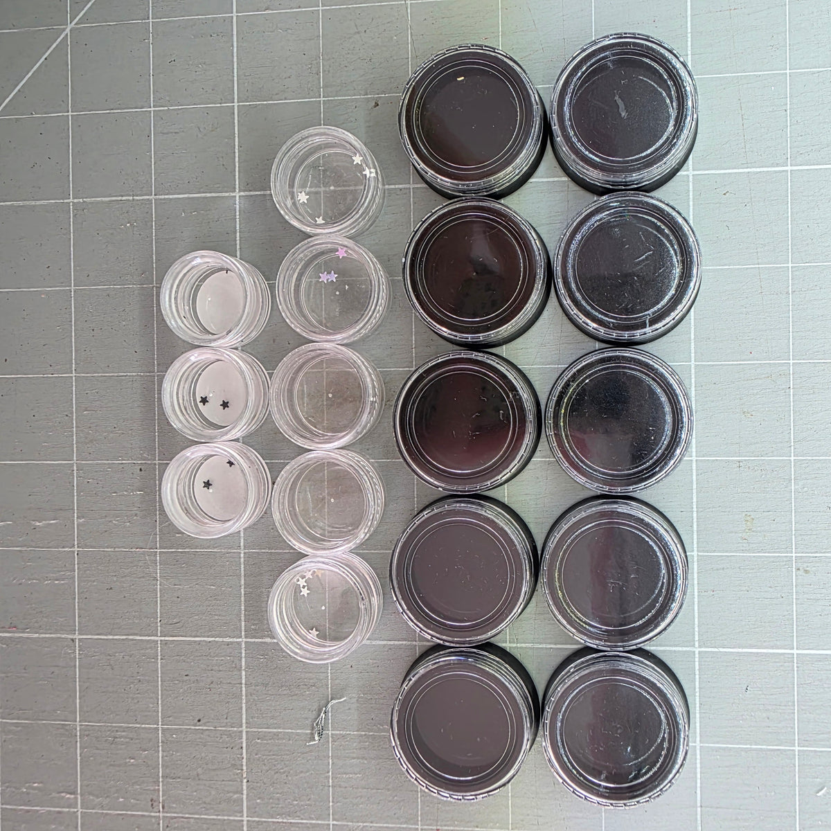 empty bead / sequin pots