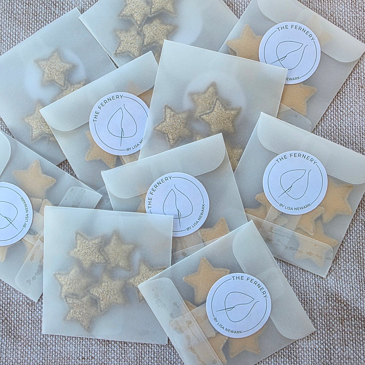 Gold Glitter Star embellishment