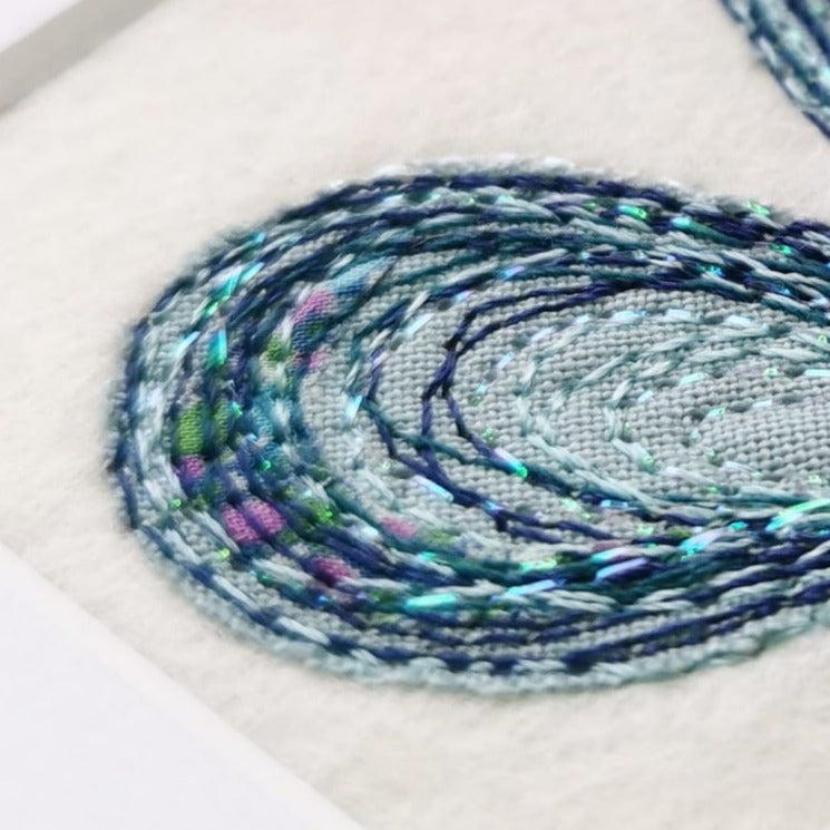 Decoration - Framed Stitched Mussel Trio (Commission)
