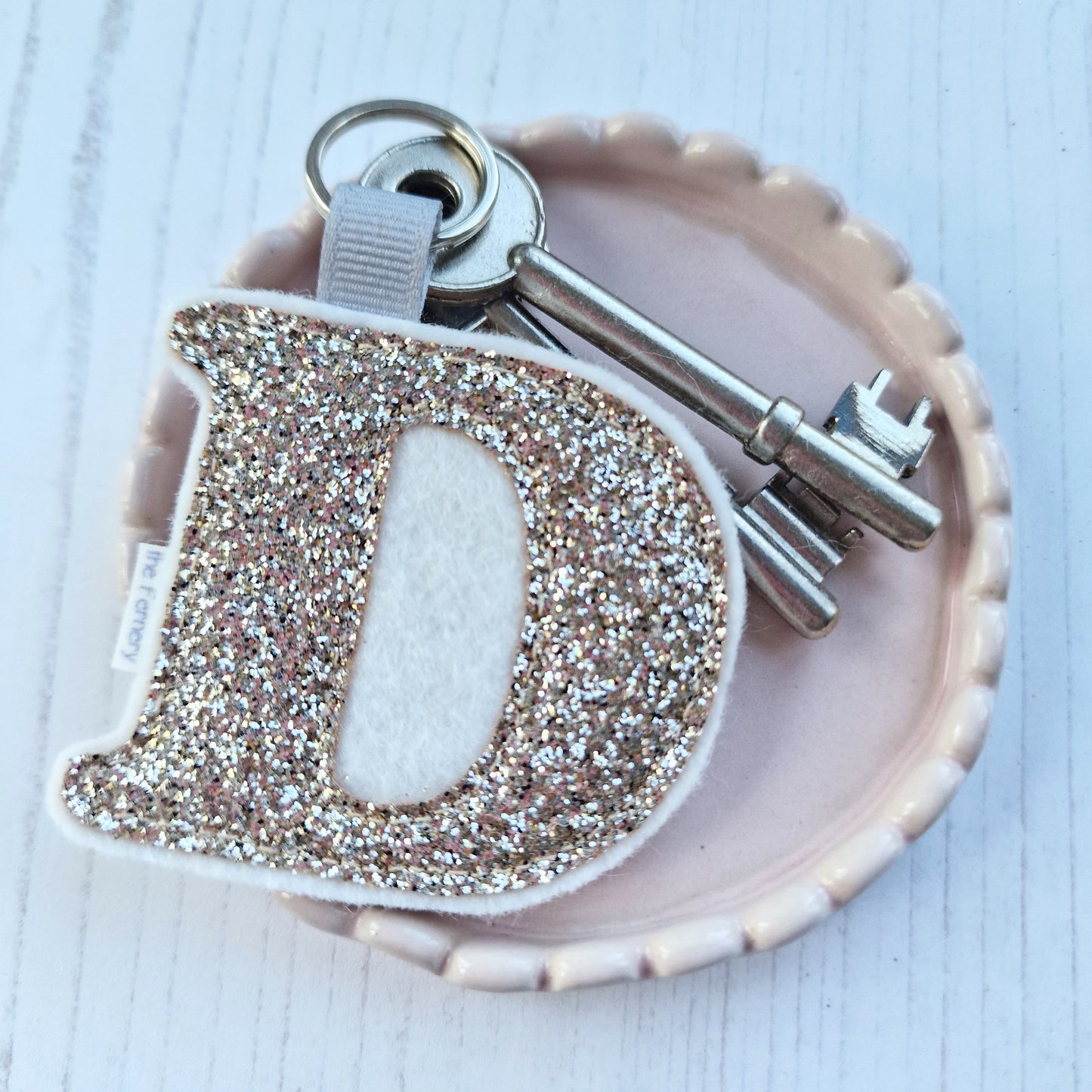 Decoration - Glitter Initial Keyring