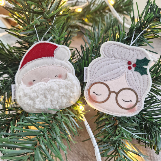 Mr & Mrs Claus Decoration Pair