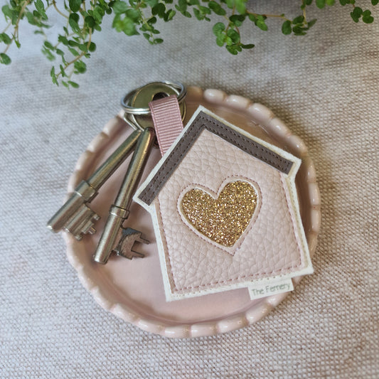 House Bag Charm - leatherette