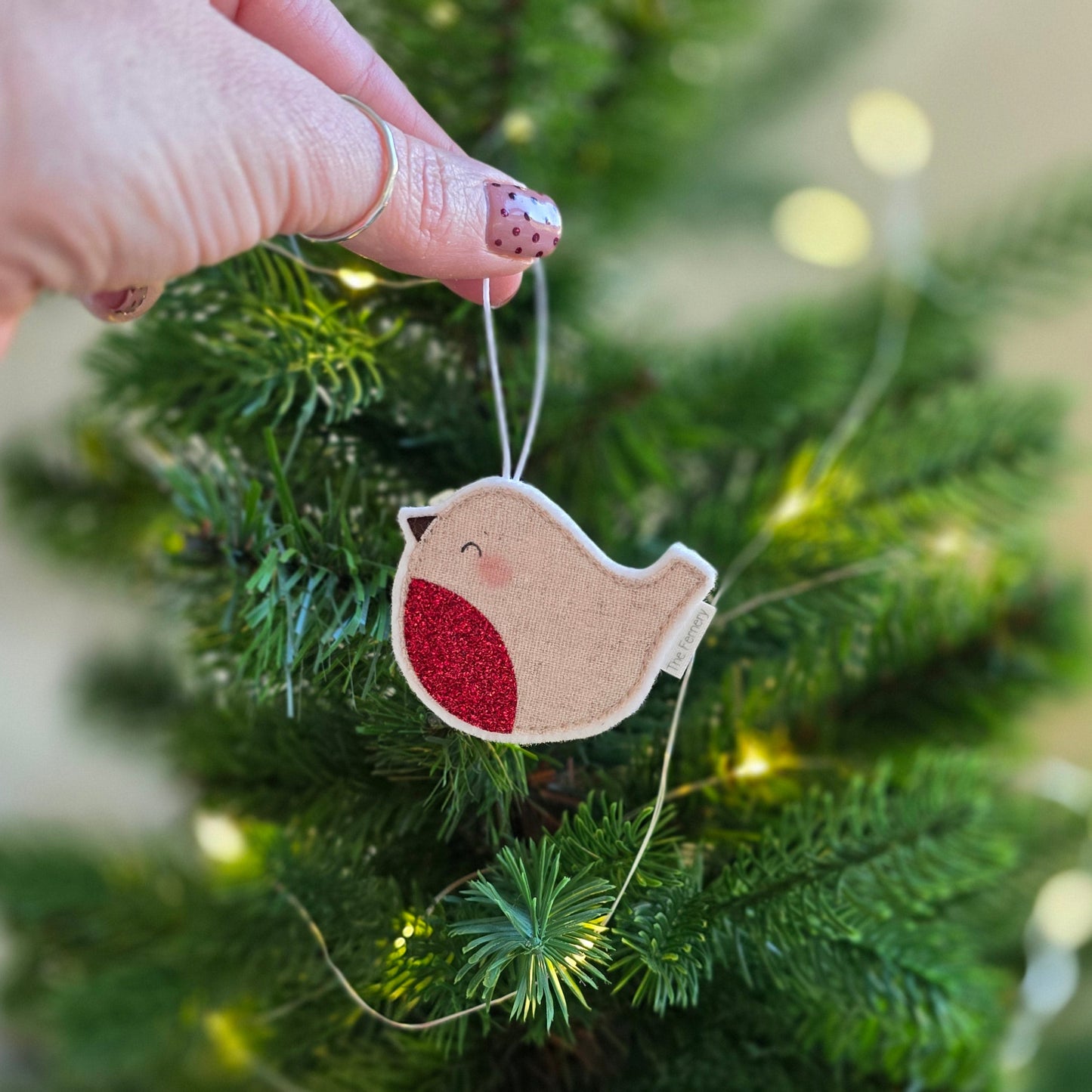 Rosy-cheeked Robin decoration