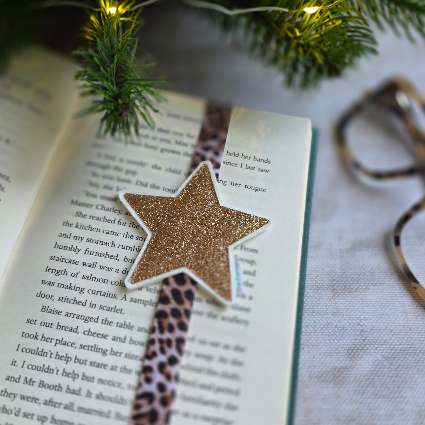 Star Bookband - Copper / Leopard