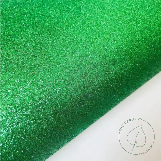 Glitter Fabric - Emerald