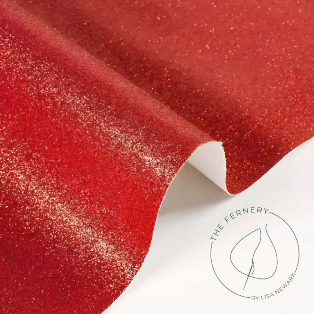 Glitter Fabric - Red