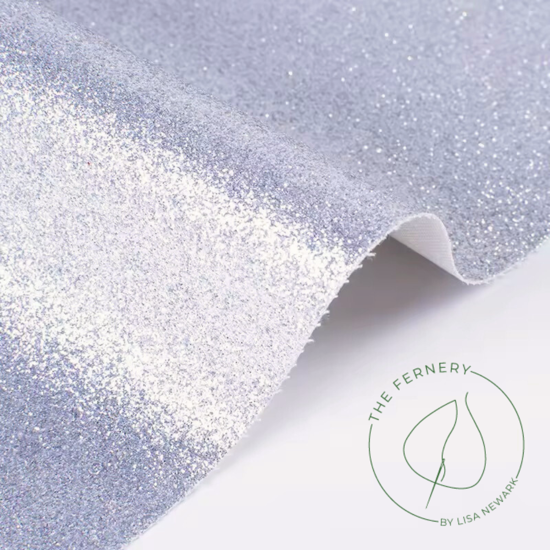 Glitter Fabric - Silver