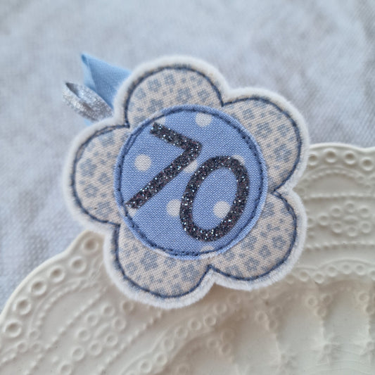Flower Birthday Badge