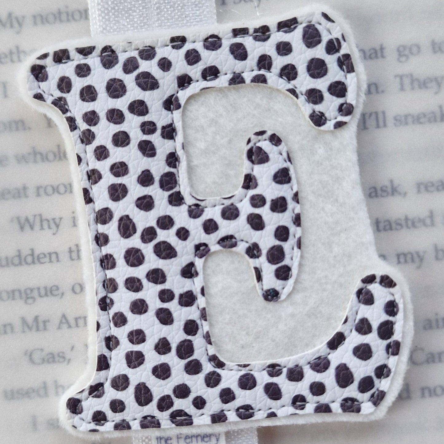 Leatherette Initial Keyring
