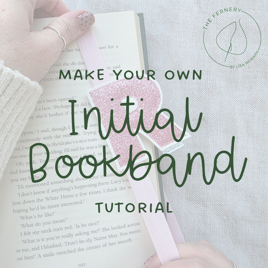 Make your own Initial Bookband - digital download