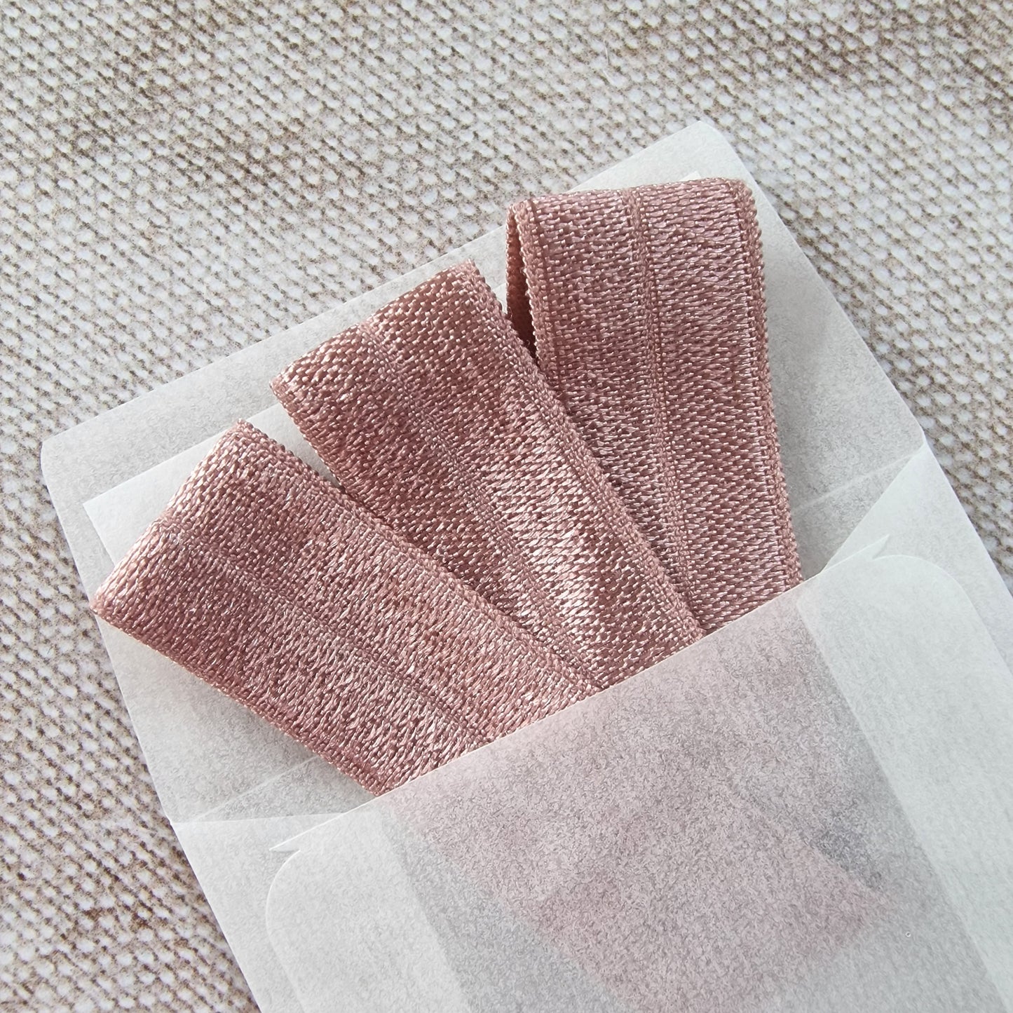 Bookband Elastic, dusky pink