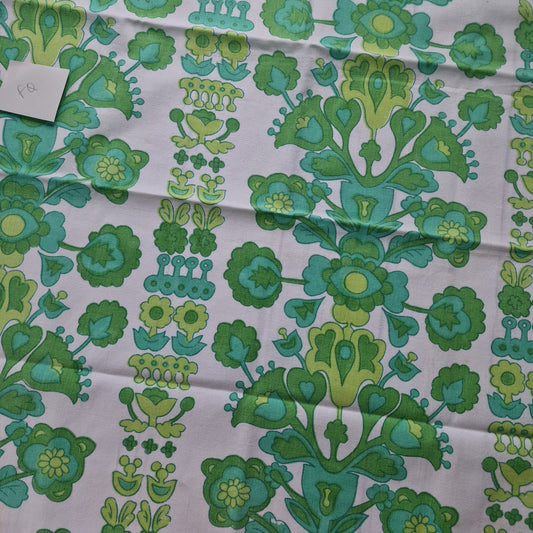 Vintage Fabric / Emerald 1970's