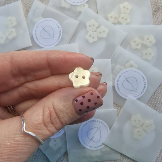 Pearl Flower Buttons