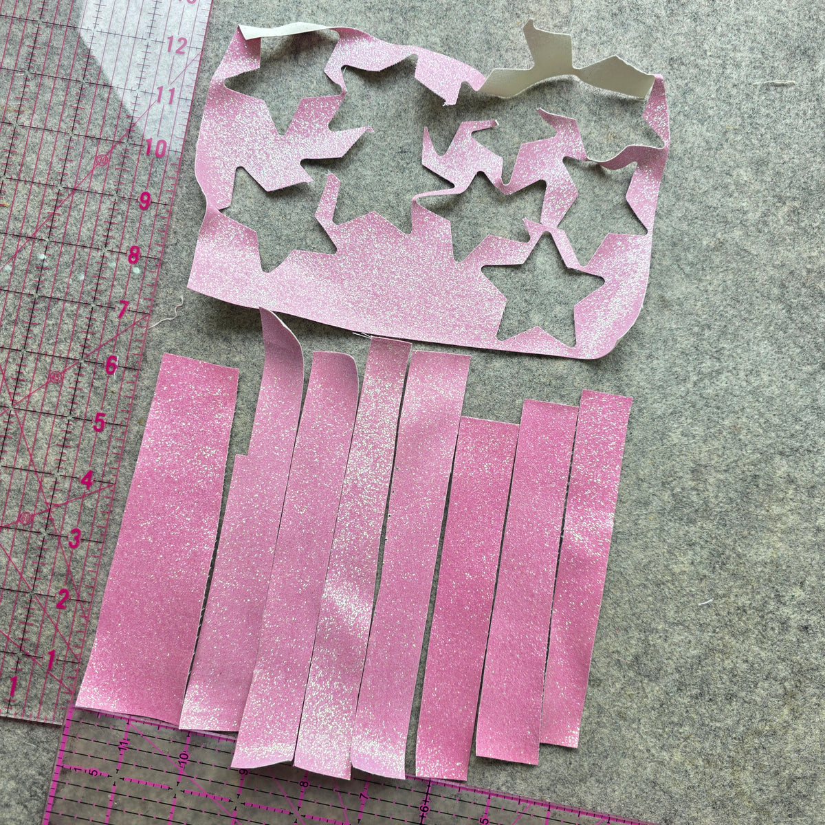 Sugarplum Glitter fabric remnants