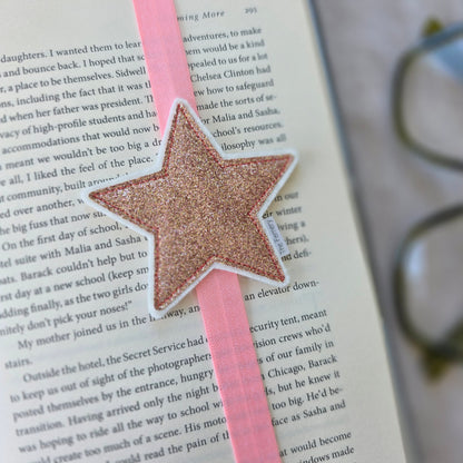 Sparkly Star Bookband SAMPLE pink / pink
