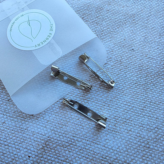 Small Brooch Backs 25mm