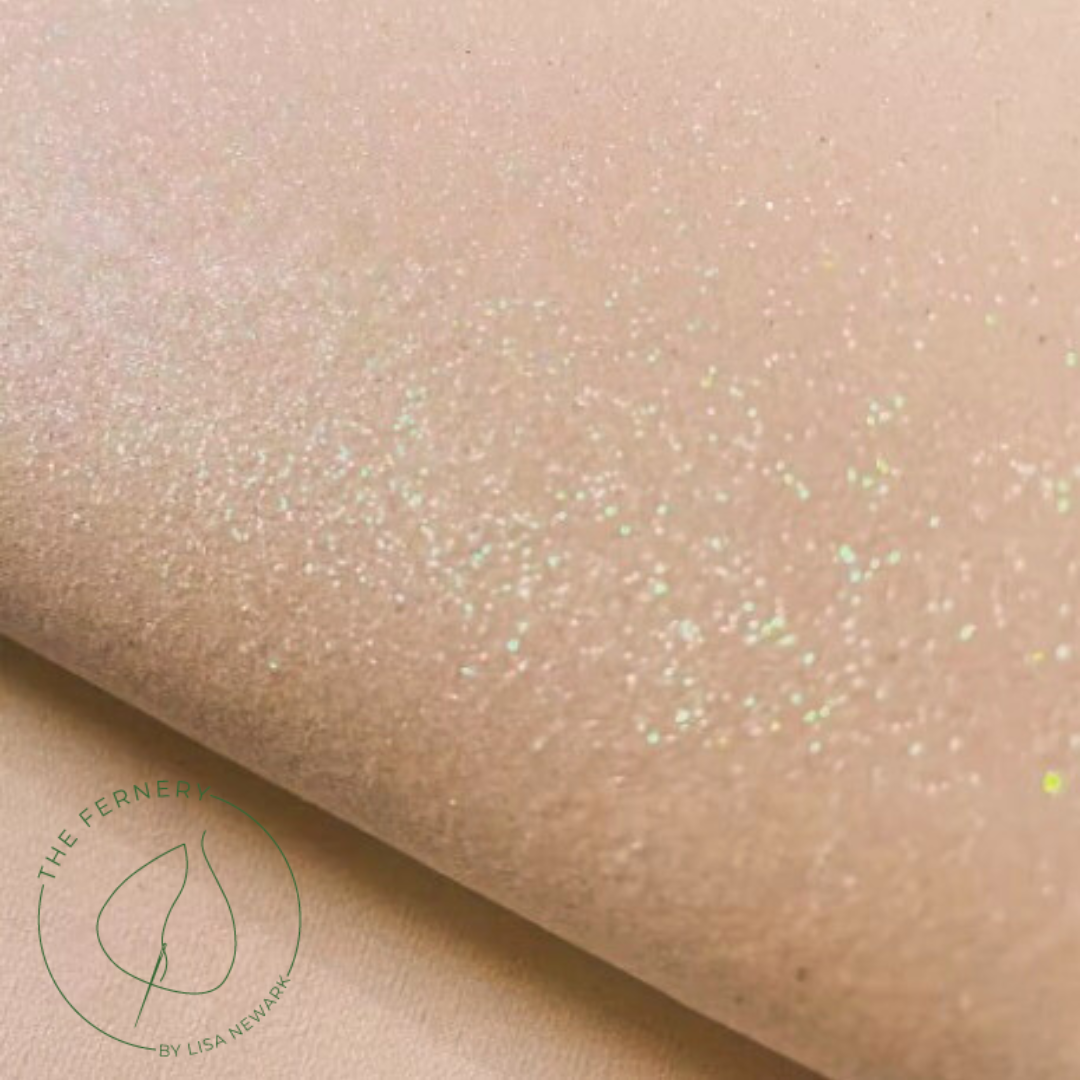 Glitter Fabric - Peachy
