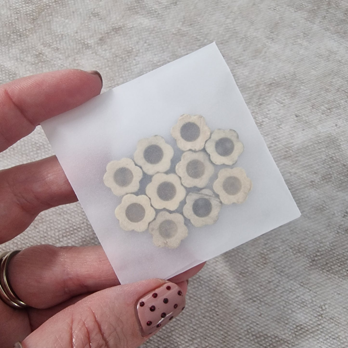 Coconut Shell Flower Buttons