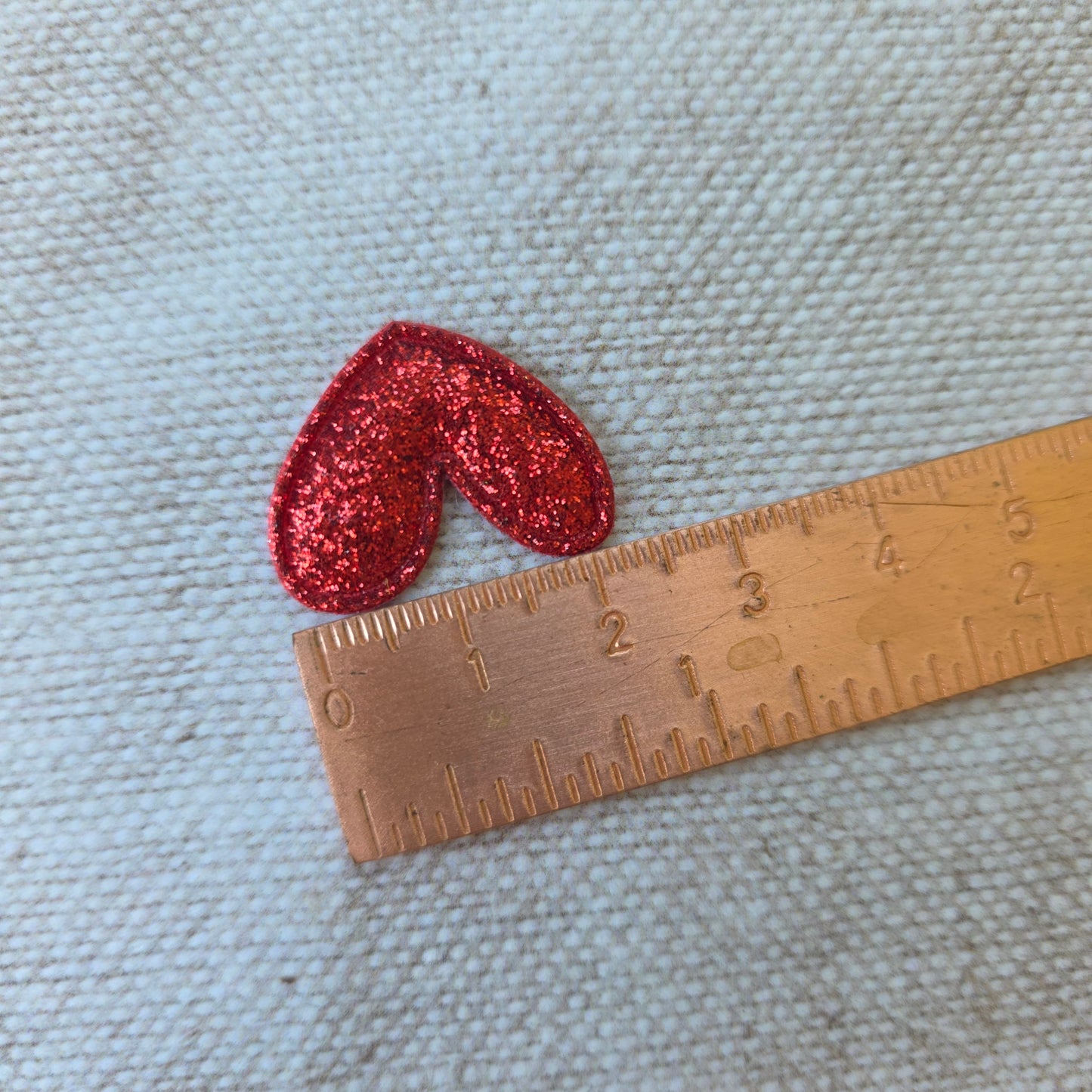 Red Glitter Heart embellishment