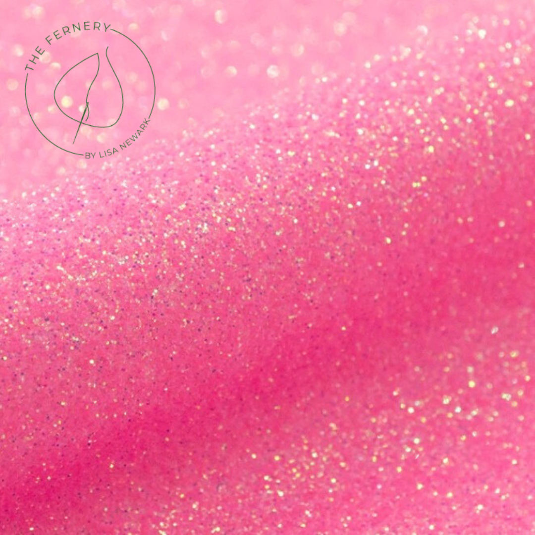 Glitter Fabric - Neon Bubblegum Pink