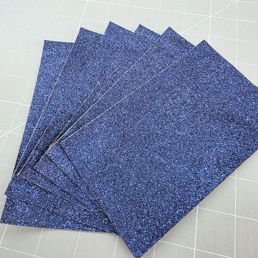 REMNANT Midnight glitter fabric remnants, 6x4"