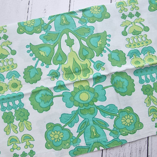Vintage Fabric / Emerald 1970's